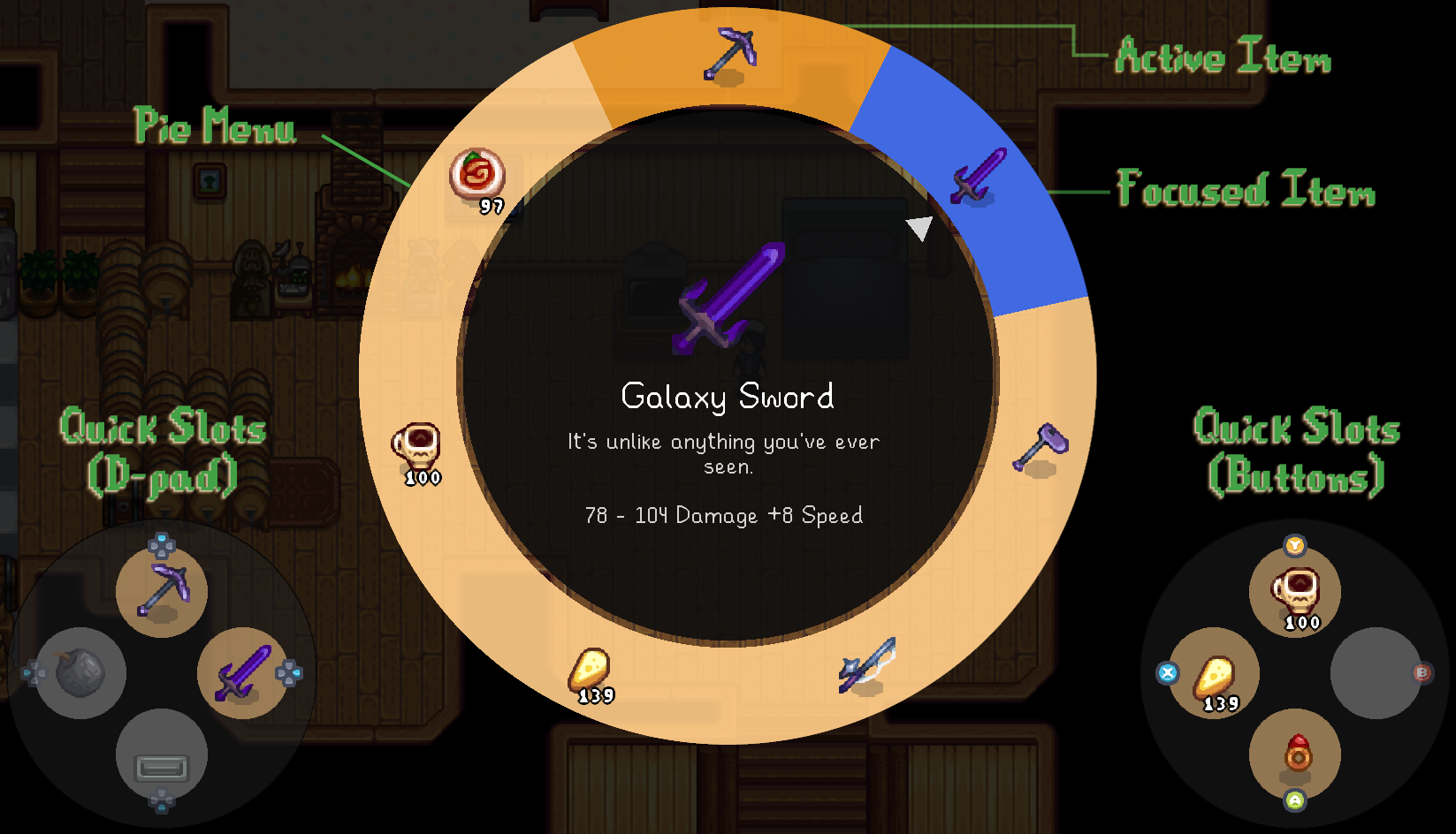 Controller menu screenshot