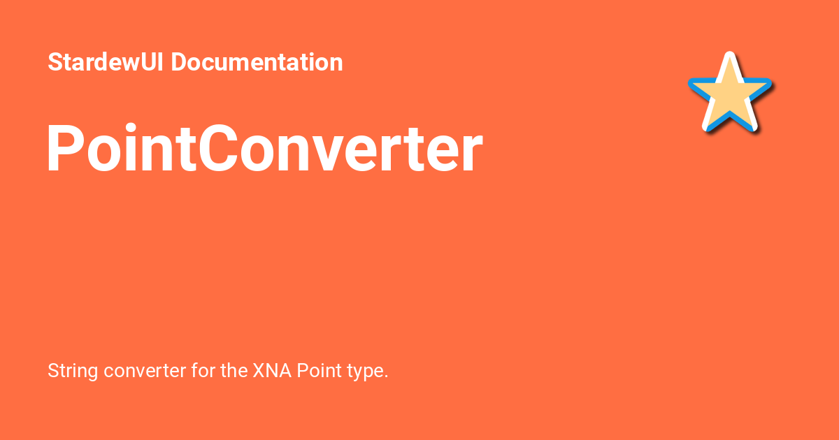 PointConverter - StardewUI Documentation