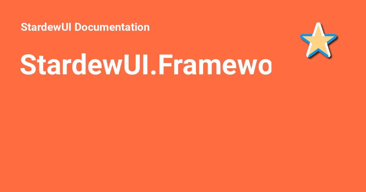 StardewUI.Framework.Descriptors - StardewUI Documentation